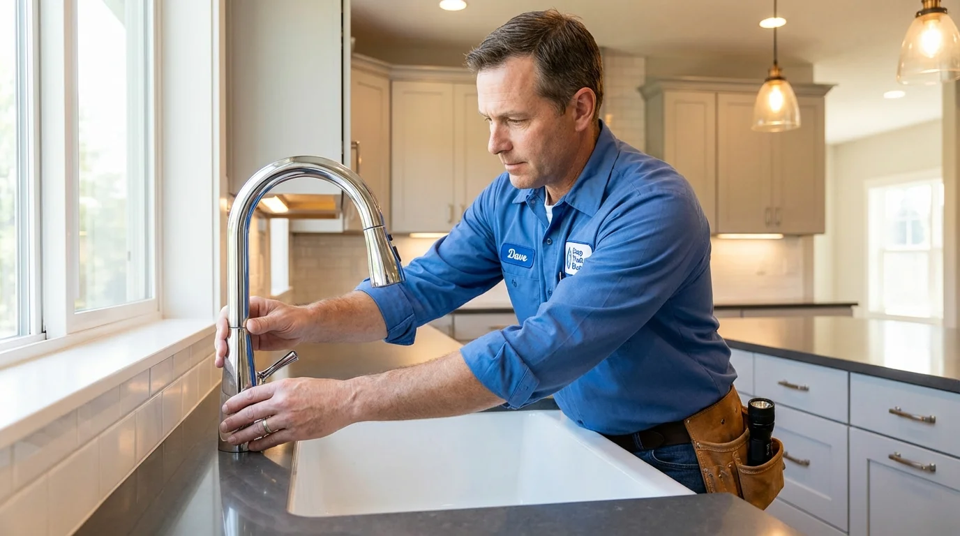 Kitchen faucet installation by Johns Plumbing LLC in Estes Park